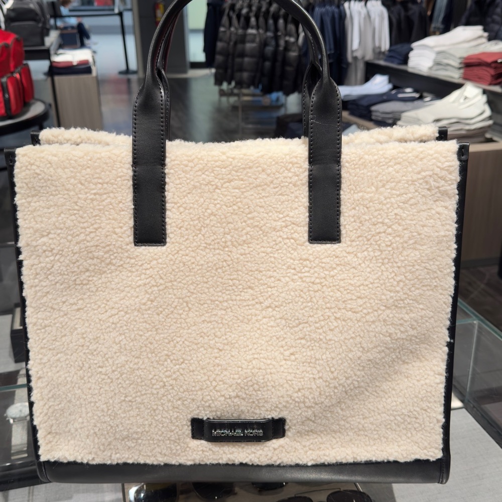 Michael Kors White and Black Totes